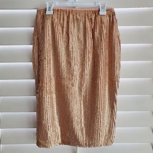 ✨️GORGEOUS✨️ rose gold sequin pencil skirt